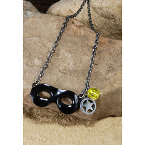 The Lone Ranger Texas Mask Necklace Prop Cosplay Costume Disney NECA 2013 New